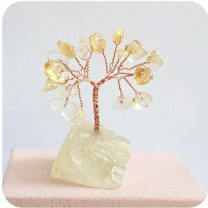 Wire Gemstone Tree Sculpture
